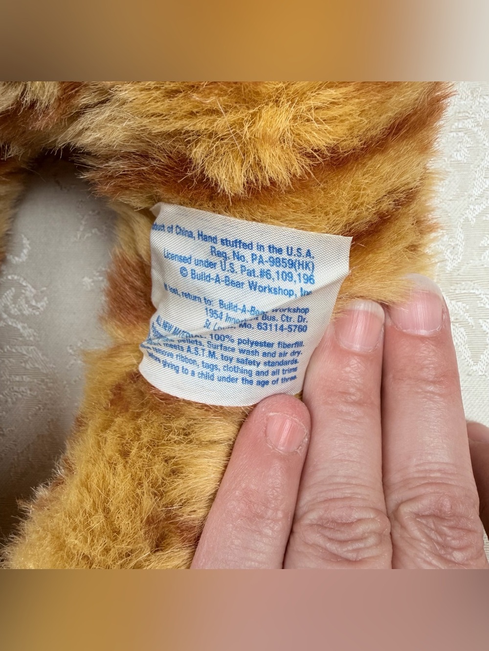Build-A-Bear Orange and White Tabby Cat Plush Toy - Picture 5 of 6